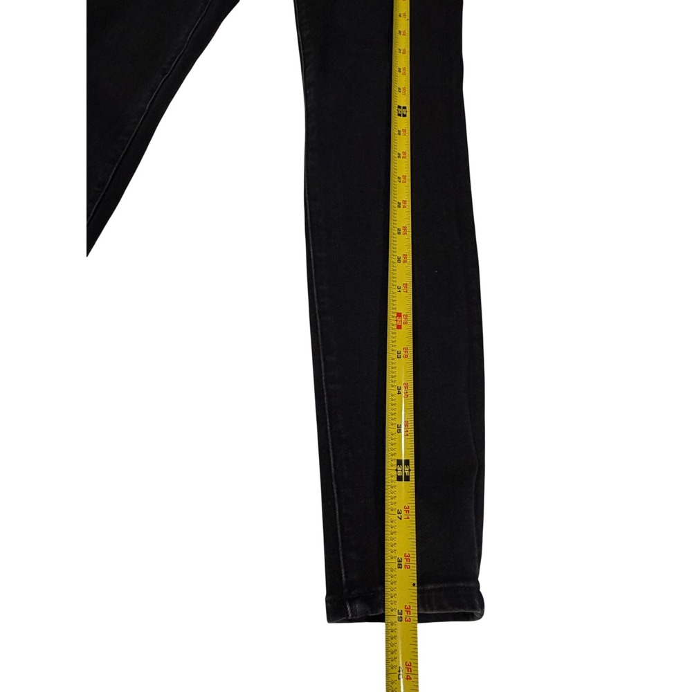 American Eagle The Dream Jean Super Skinny High Waisted Black Denim 6 Long - Picture 8 of 8